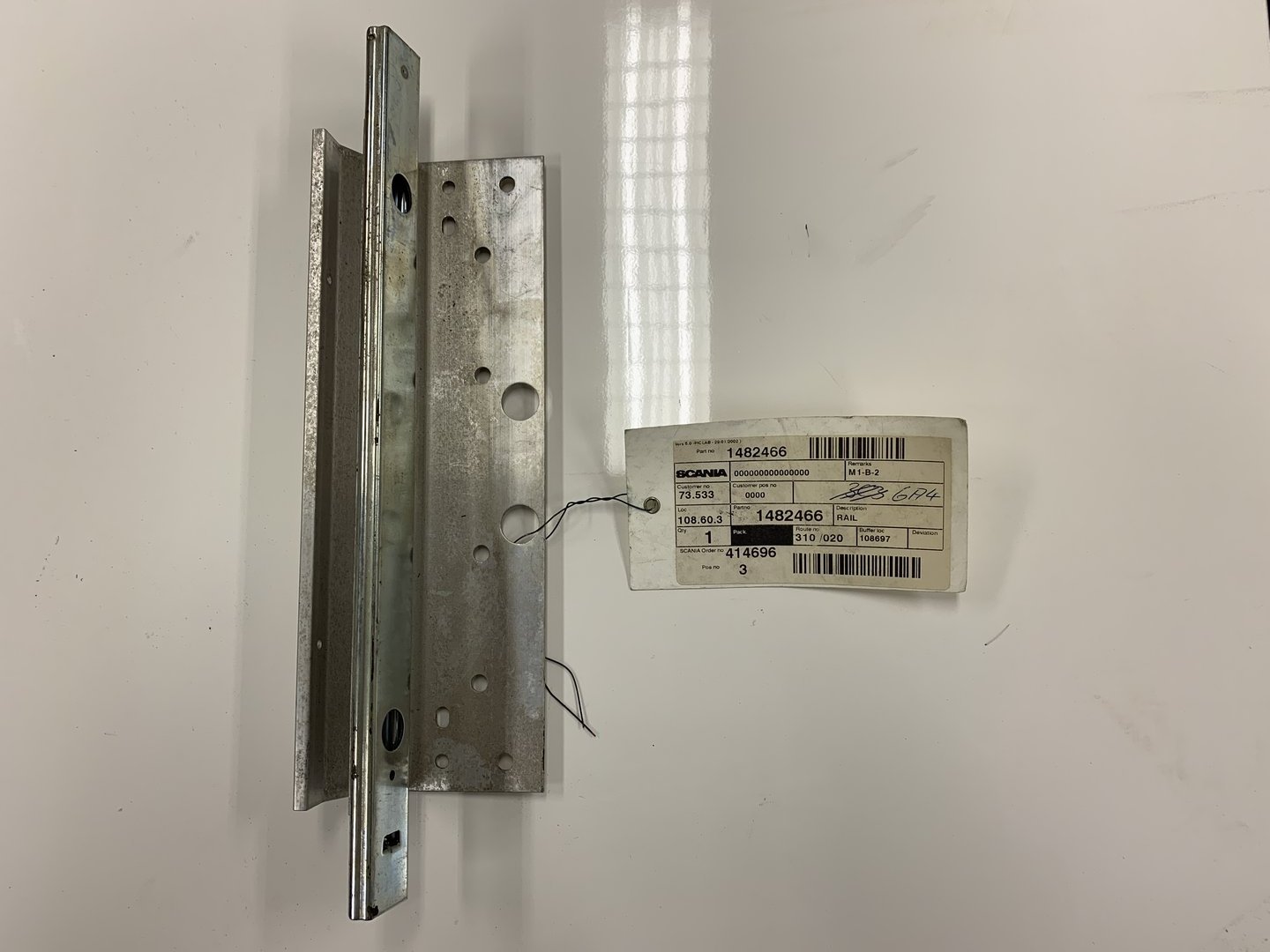 Rail storage compartment