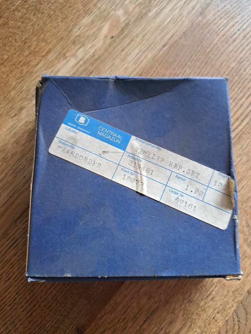 Remklep reparatieset