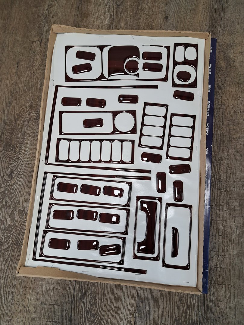 Plak Set Scania R Dark Wood