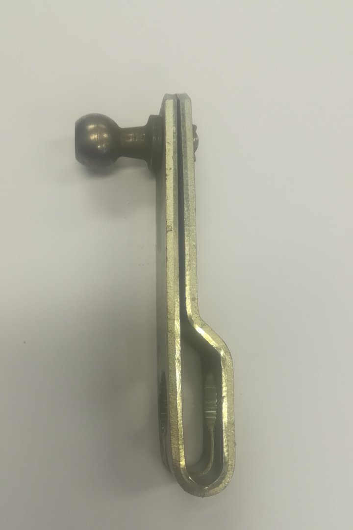 Haakse hefboom Motorremklep