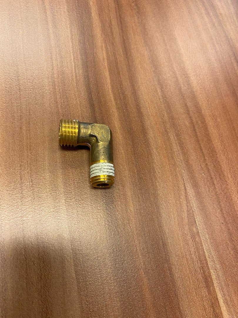 Right angle nipple round 8 M12x1.5